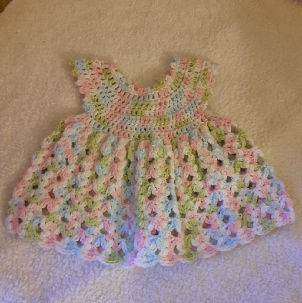 Crocheted baby dress